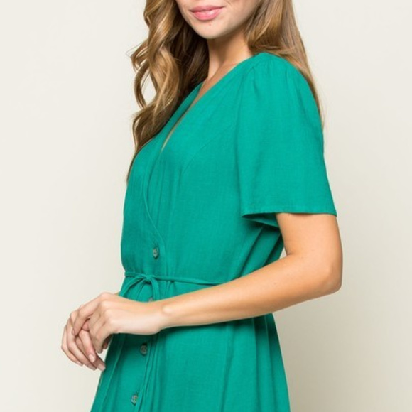 BUTTON DOWN DRESS - Picture 3 of 3